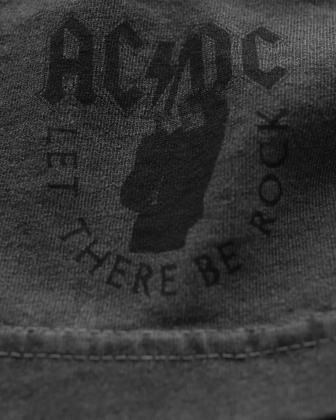 AC/DC '77 Charcoal Heavyweight Tee - Image 5
