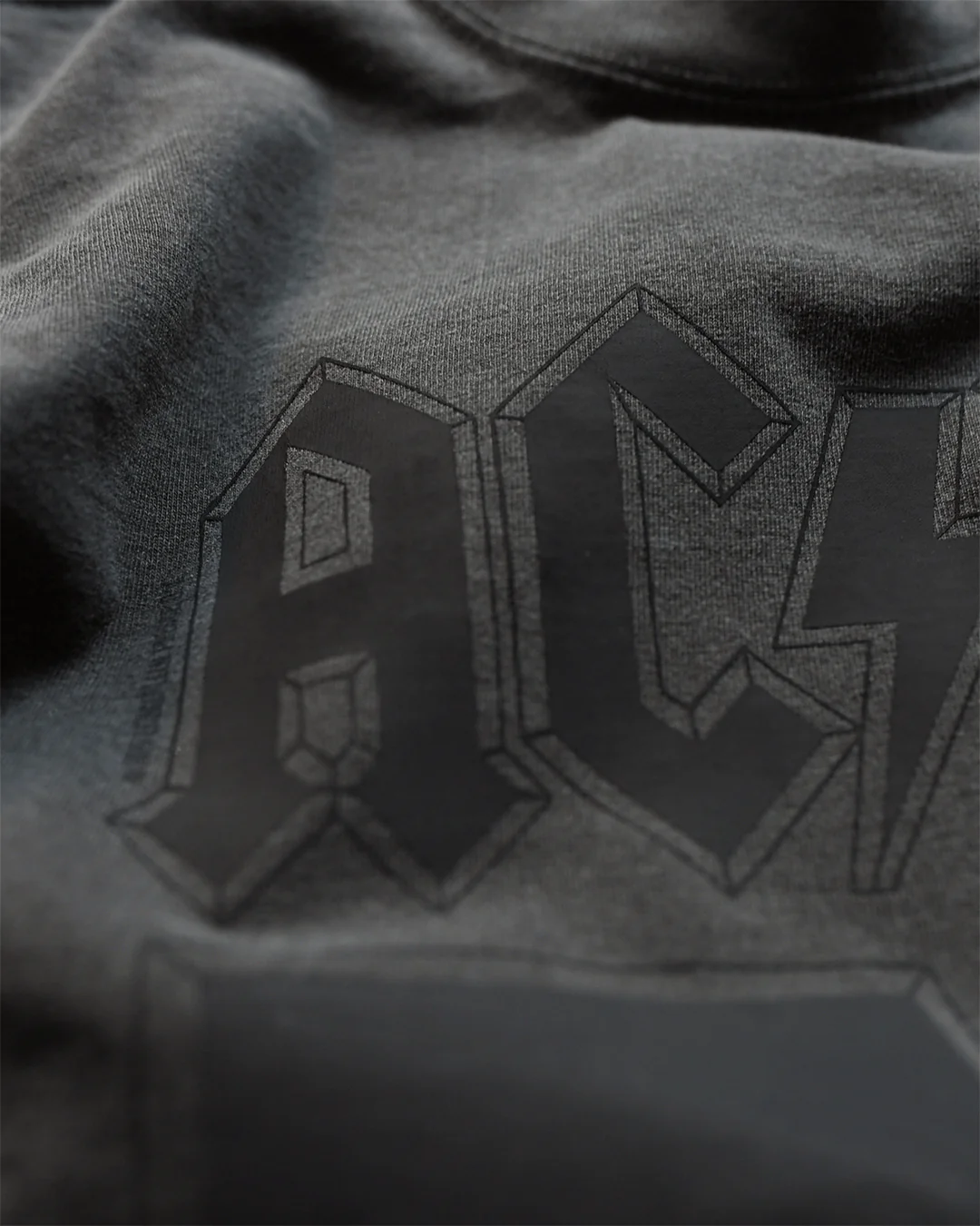 AC/DC '77 Charcoal Heavyweight Tee - Image 6
