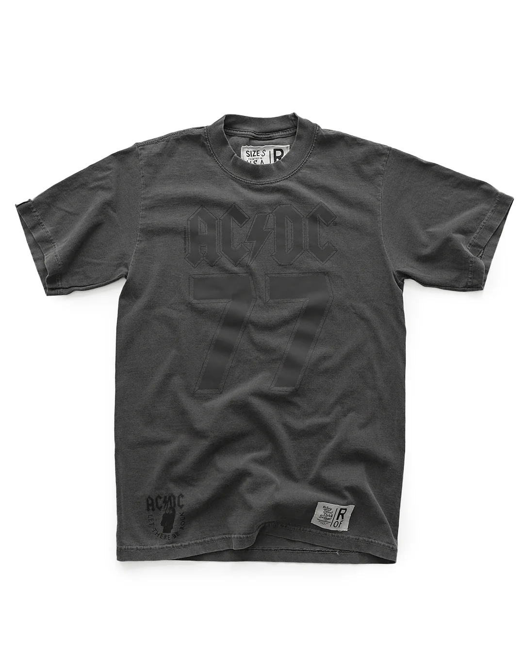 AC/DC '77 Charcoal Heavyweight Tee - Image 7