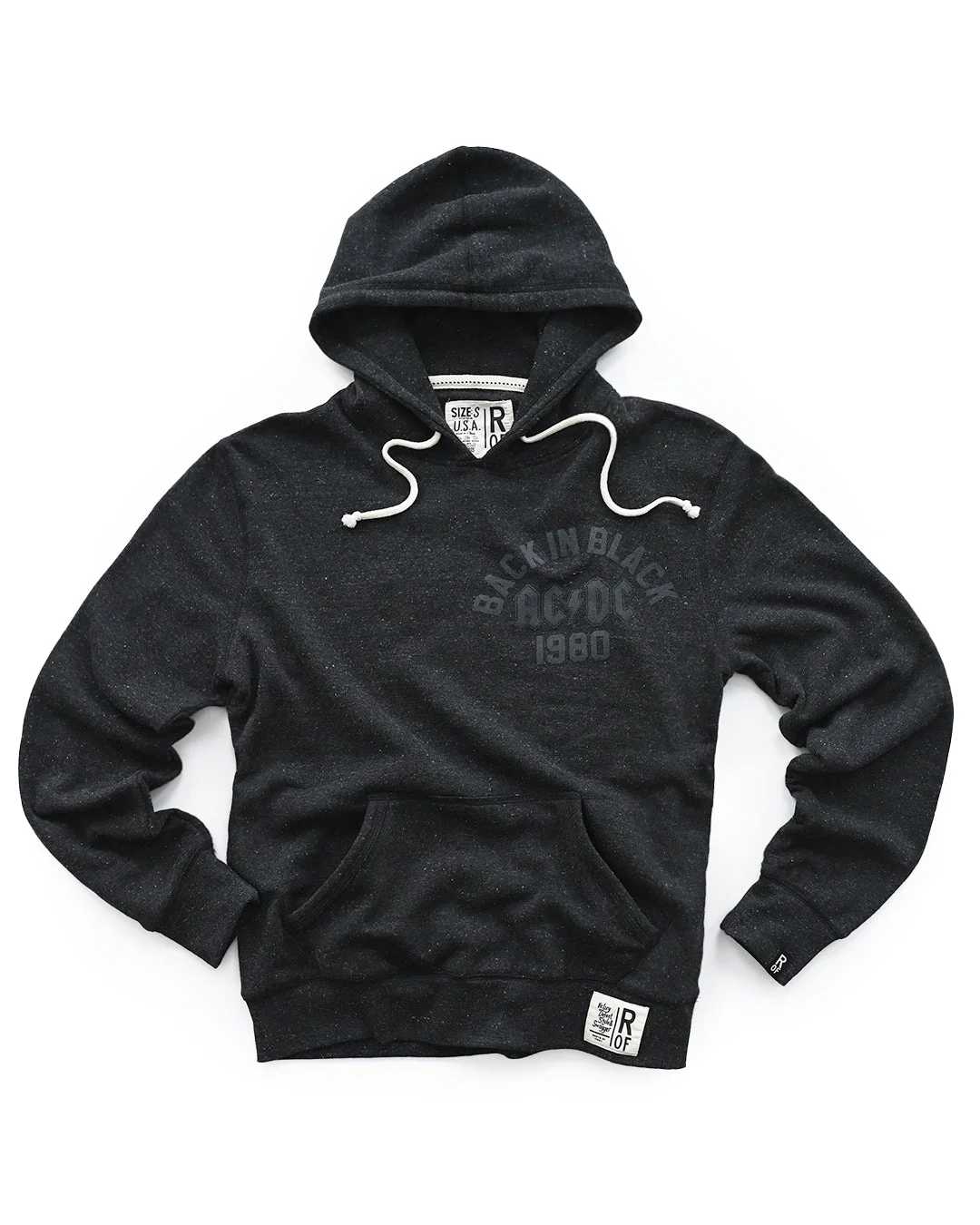 AC/DC Back in Black '80 Black PO Hoody - Image 6