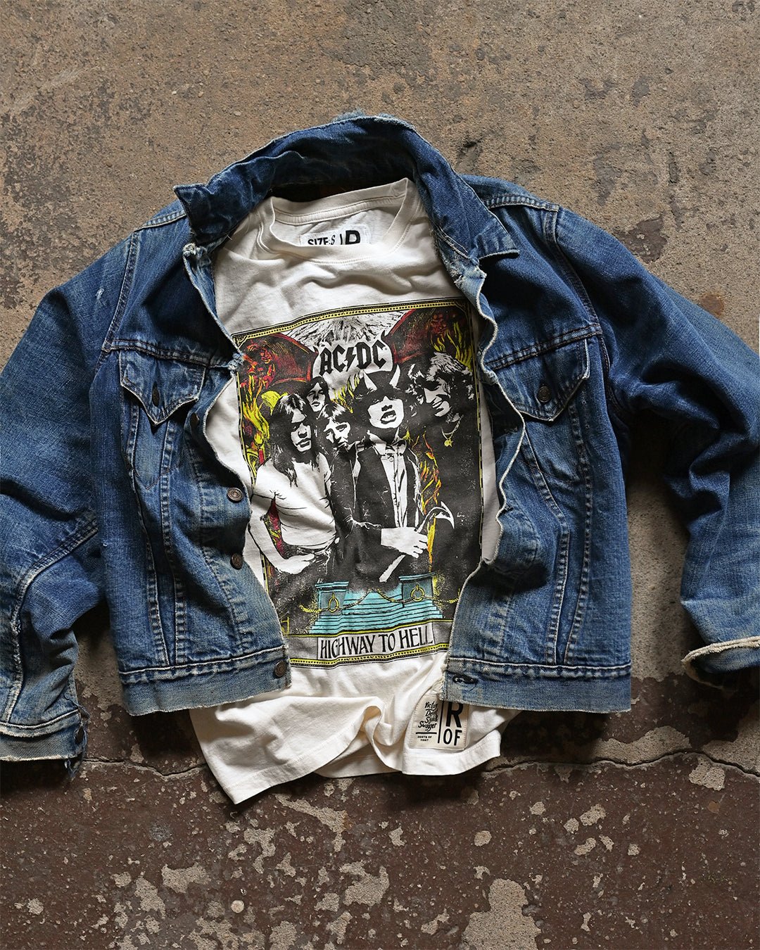 AC/DC Highway To Hell Photo White Tee - Image 2