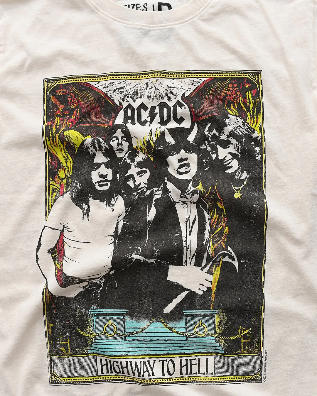 AC/DC Highway To Hell Photo White Tee - Image 5