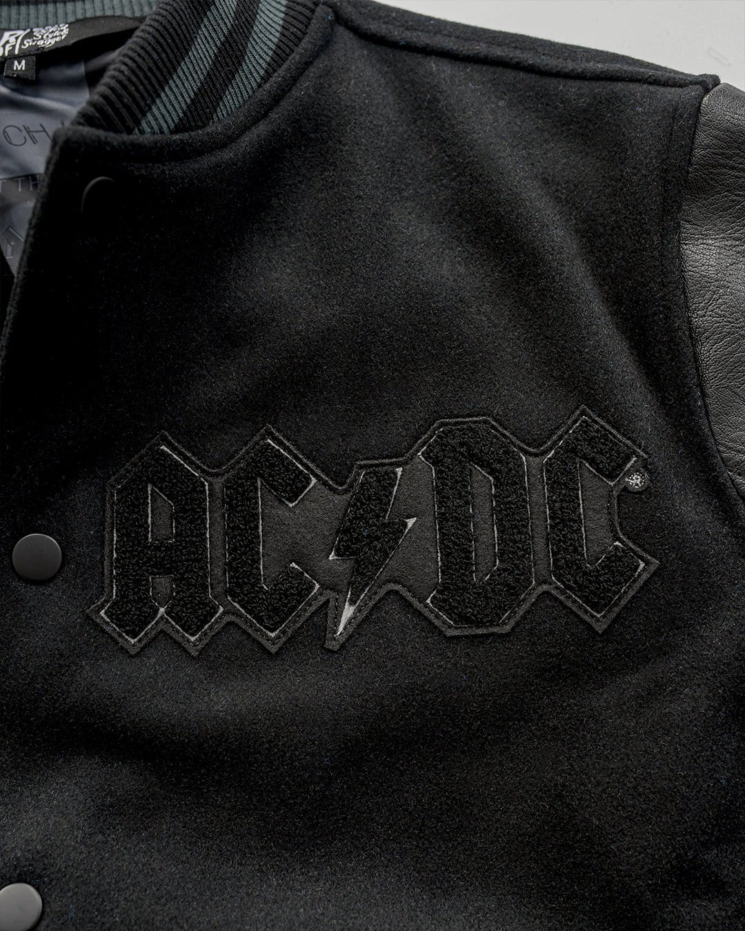 AC/DC Through The Eras Black Varsity Jacket - Image 13