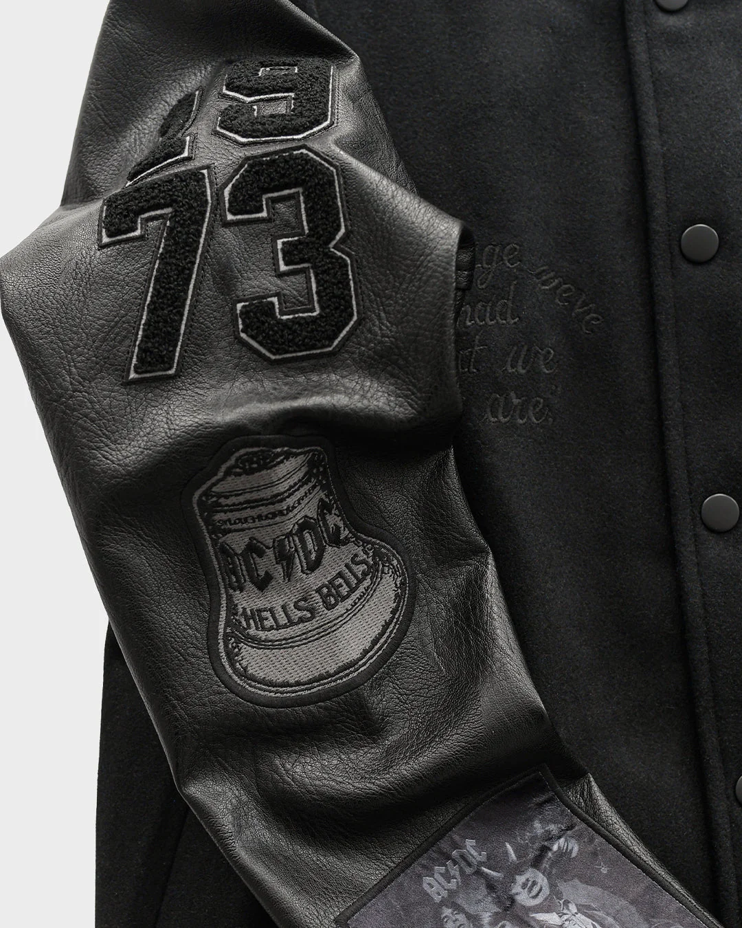 AC/DC Through The Eras Black Varsity Jacket - Image 15
