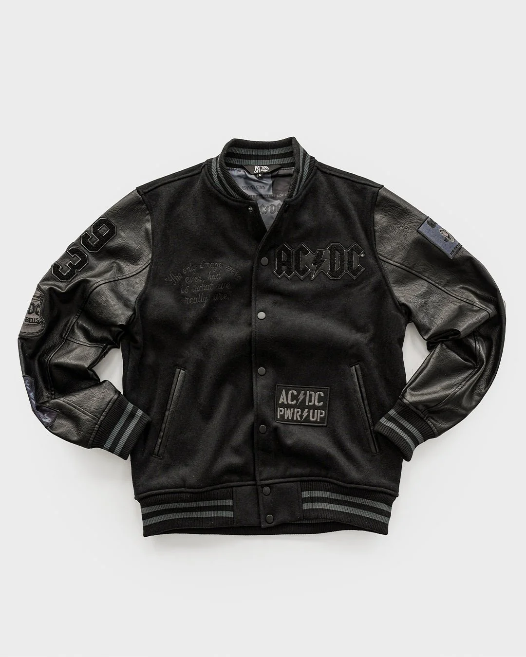 AC/DC Through The Eras Black Varsity Jacket - Image 16