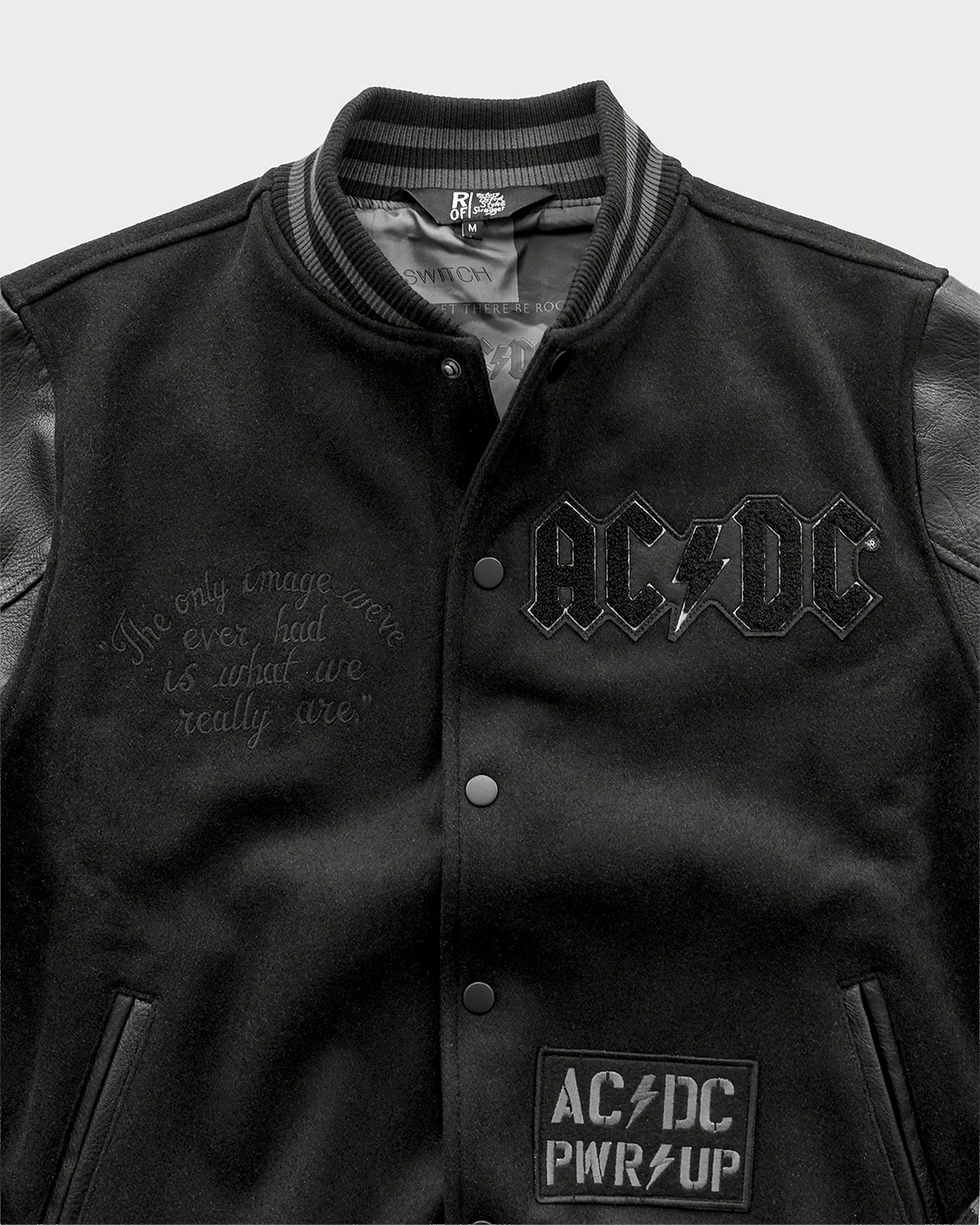 AC/DC Through The Eras Black Varsity Jacket - Image 6