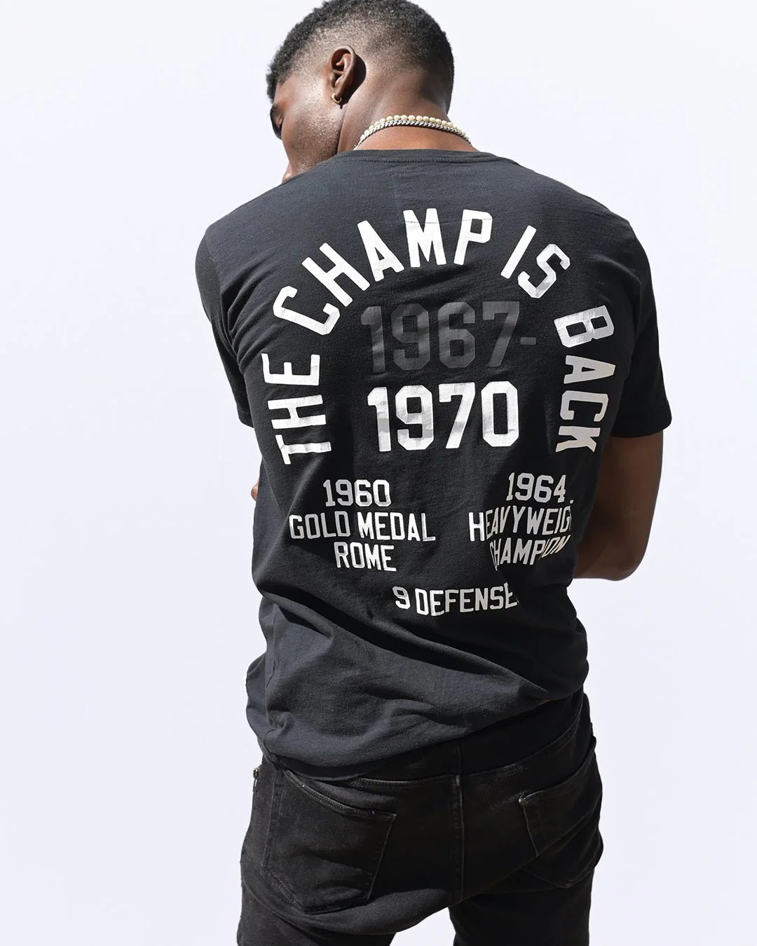 Ali Champ Is Back Black Tee - Image 2