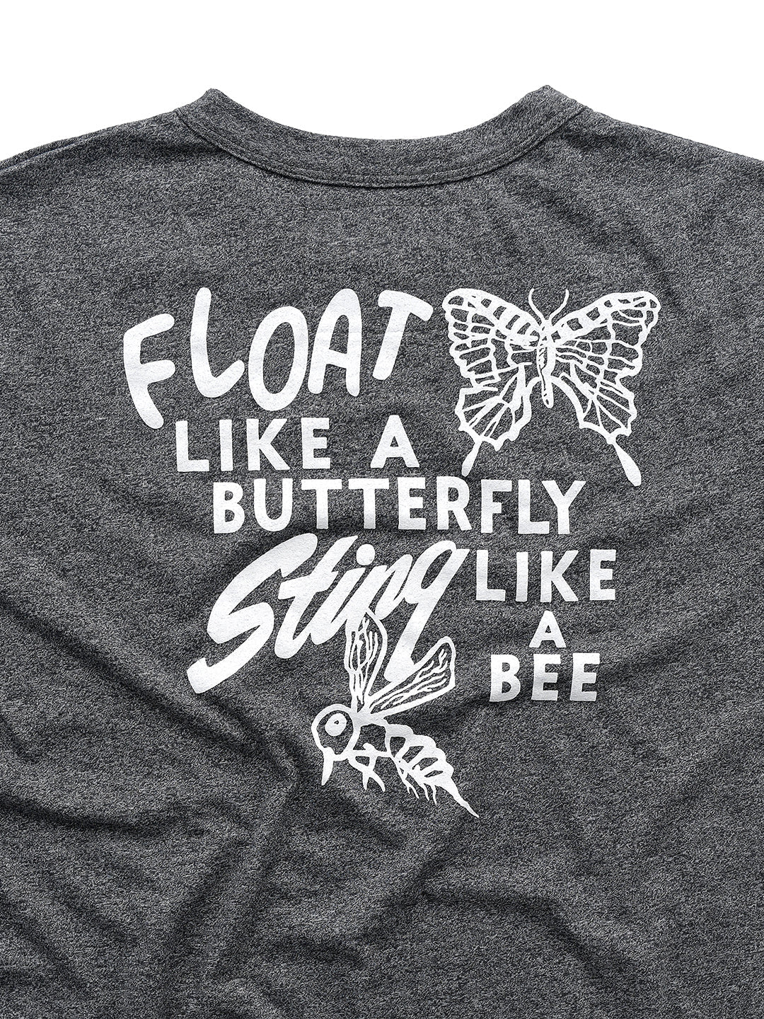 Ali Float Like A Butterfly Women's Black Tee - Image 3