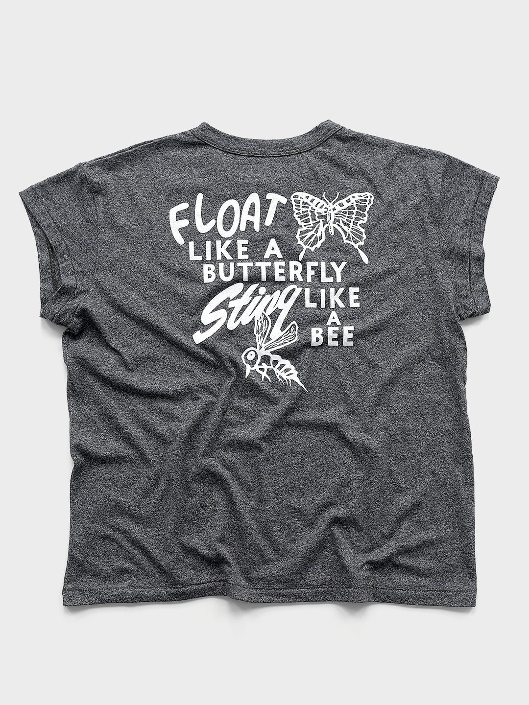Ali Float Like A Butterfly Women's Black Tee - Image 5