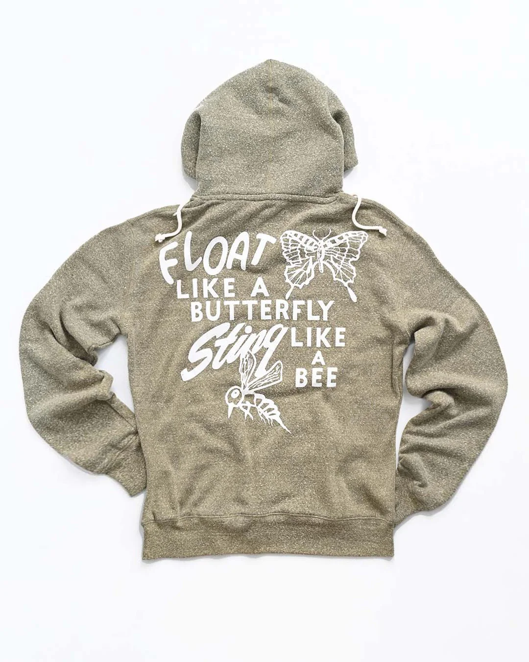 Ali Float Quote Heather Olive PO Hoody - Image 5