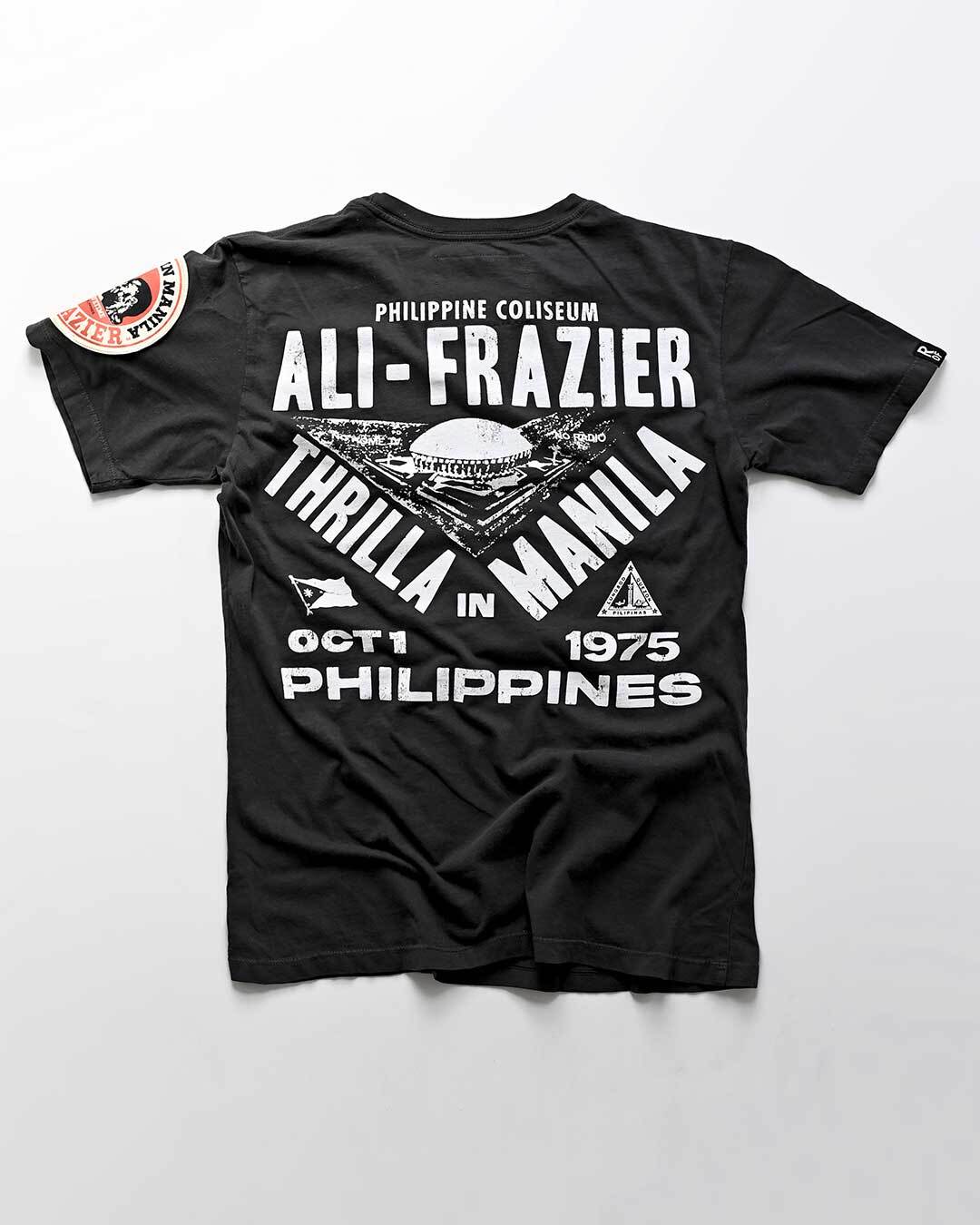Ali-Frazier Thrilla in Manila Black Tee - Image 5