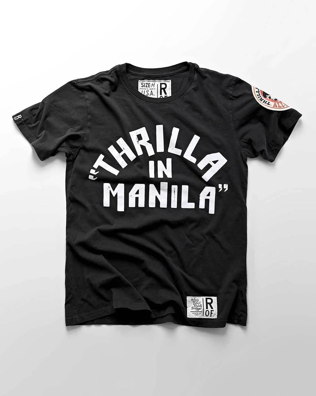 Ali-Frazier Thrilla in Manila Black Tee - Image 6