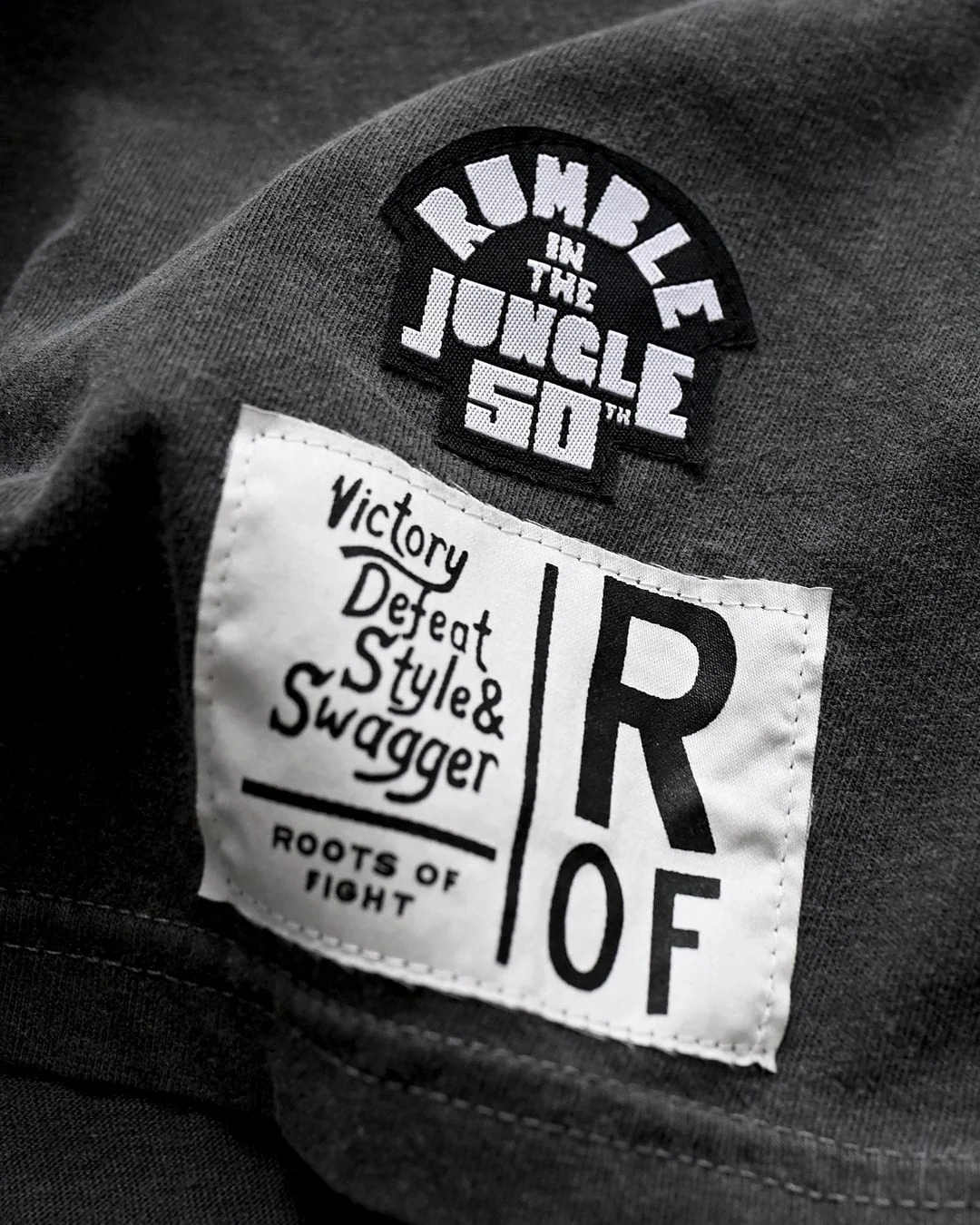 Ali Rumble in The Jungle Charcoal Long Sleeve Tee - Image 3