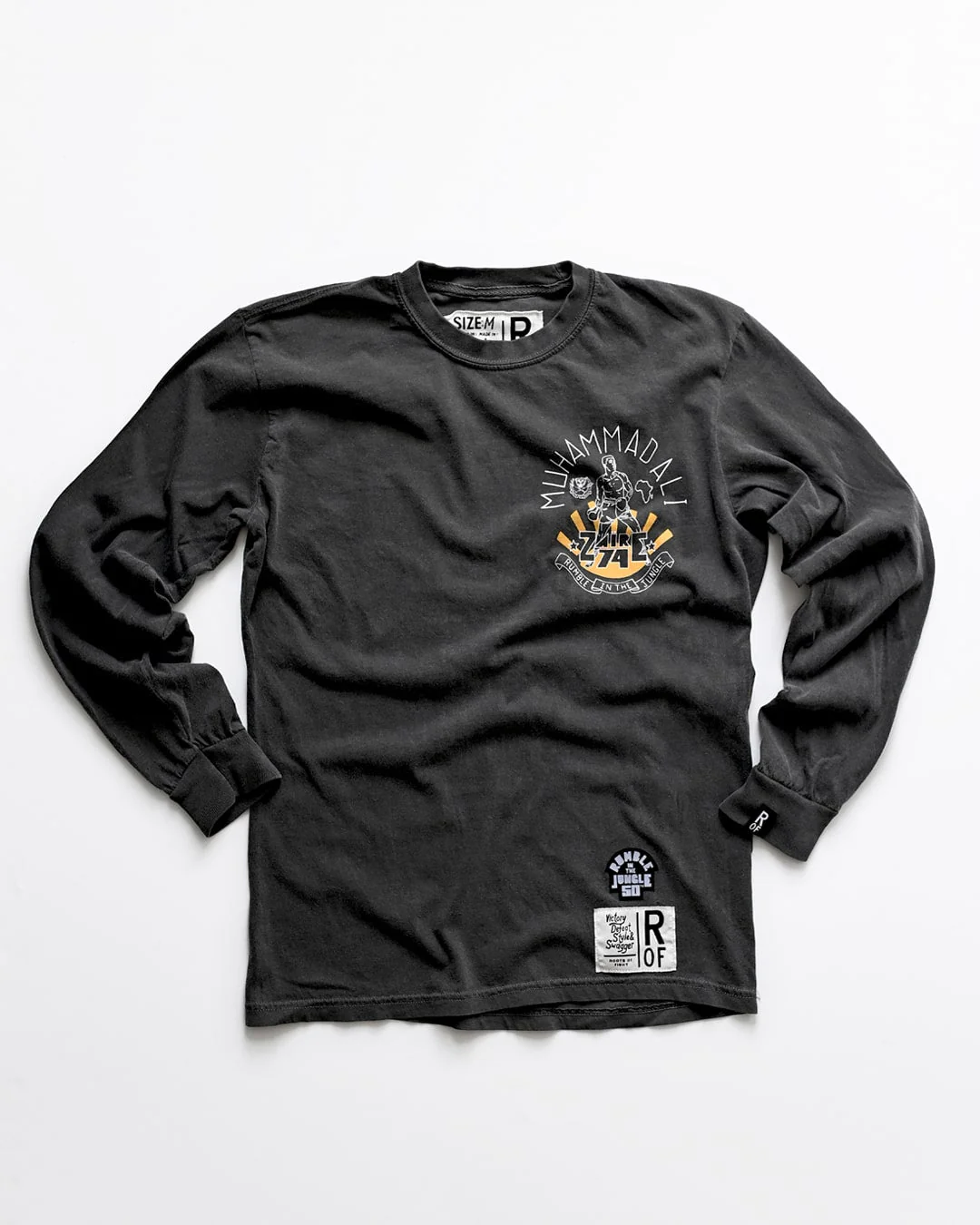 Ali Rumble in The Jungle Charcoal Long Sleeve Tee - Image 4