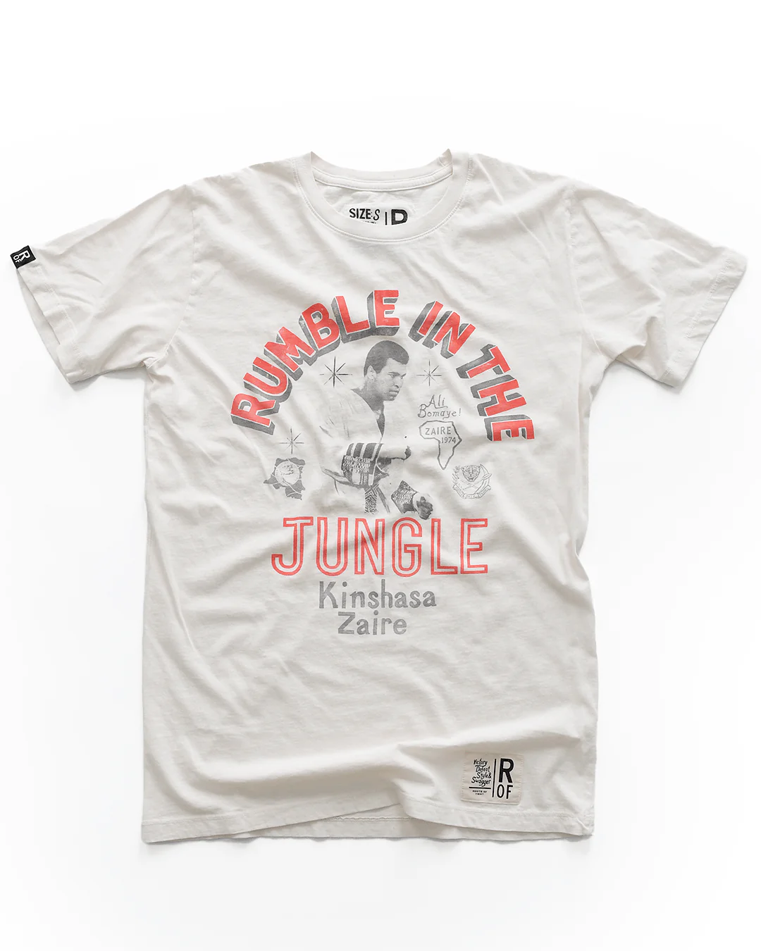 Ali Rumble Kinshasa Zaire White Tee - Image 5