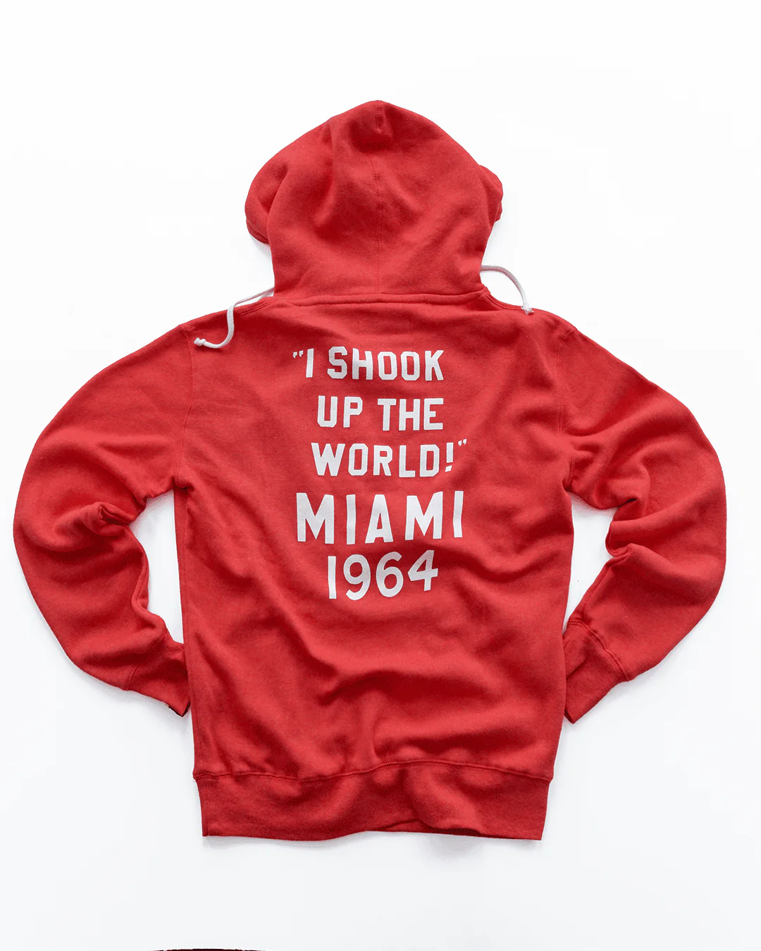 Ali Shook Up The World '64 Red PO Hoody - Image 2
