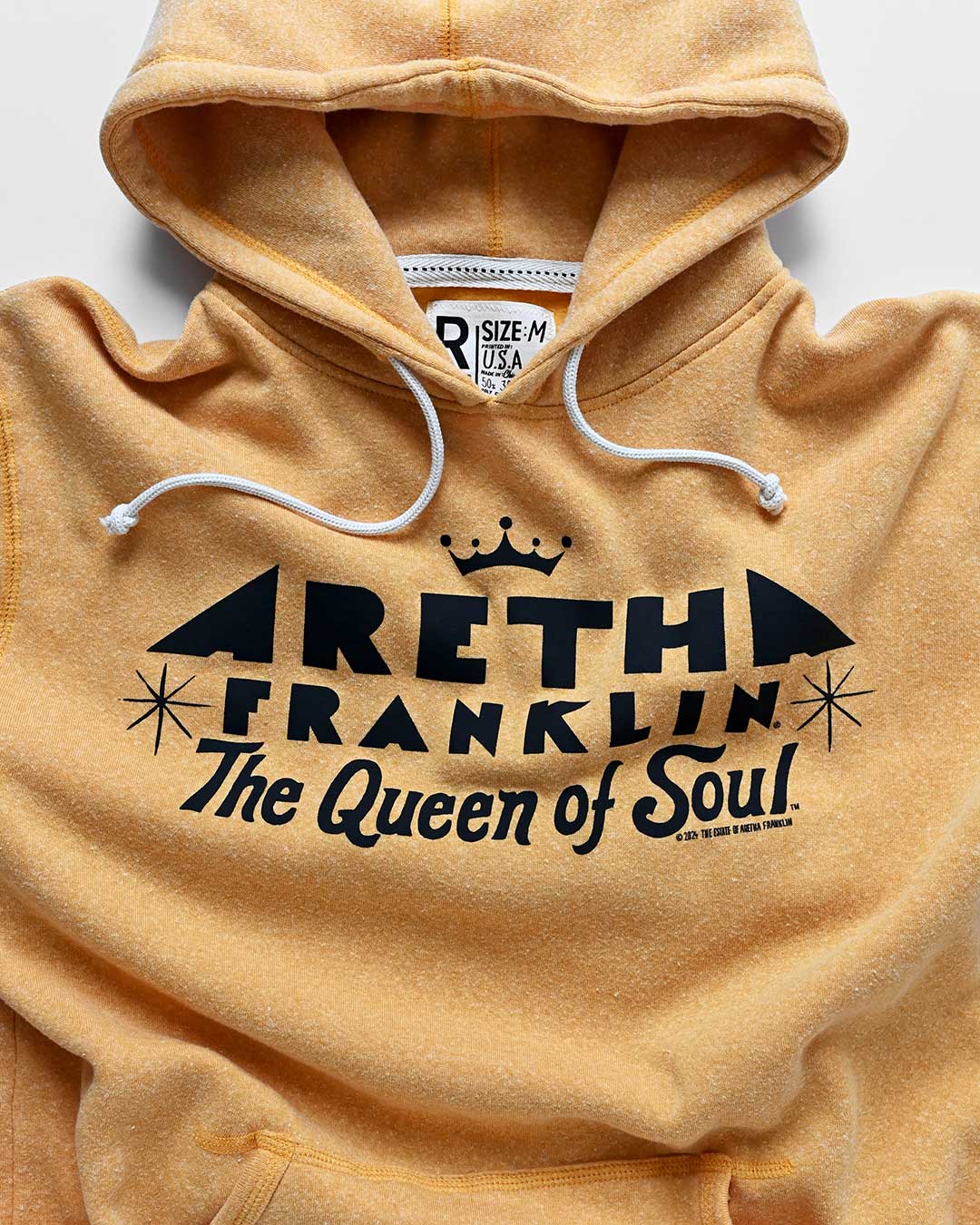 Aretha Franklin Queen of Soul Gold PO Hoody - Image 3