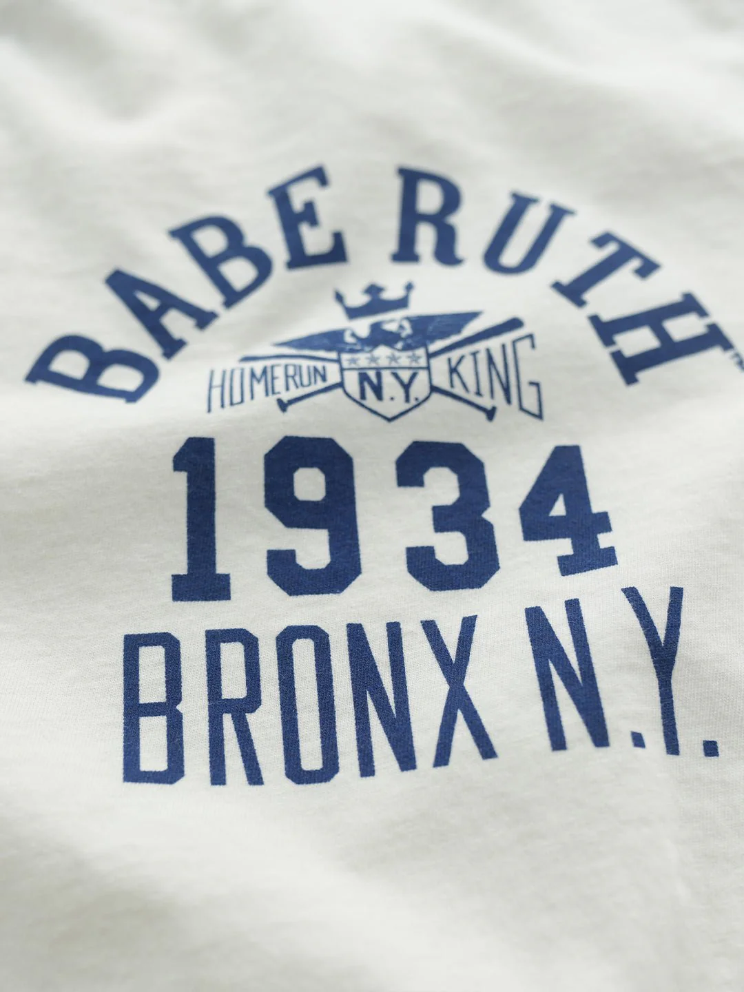 Babe Ruth 1934 NY White Tee - Image 3