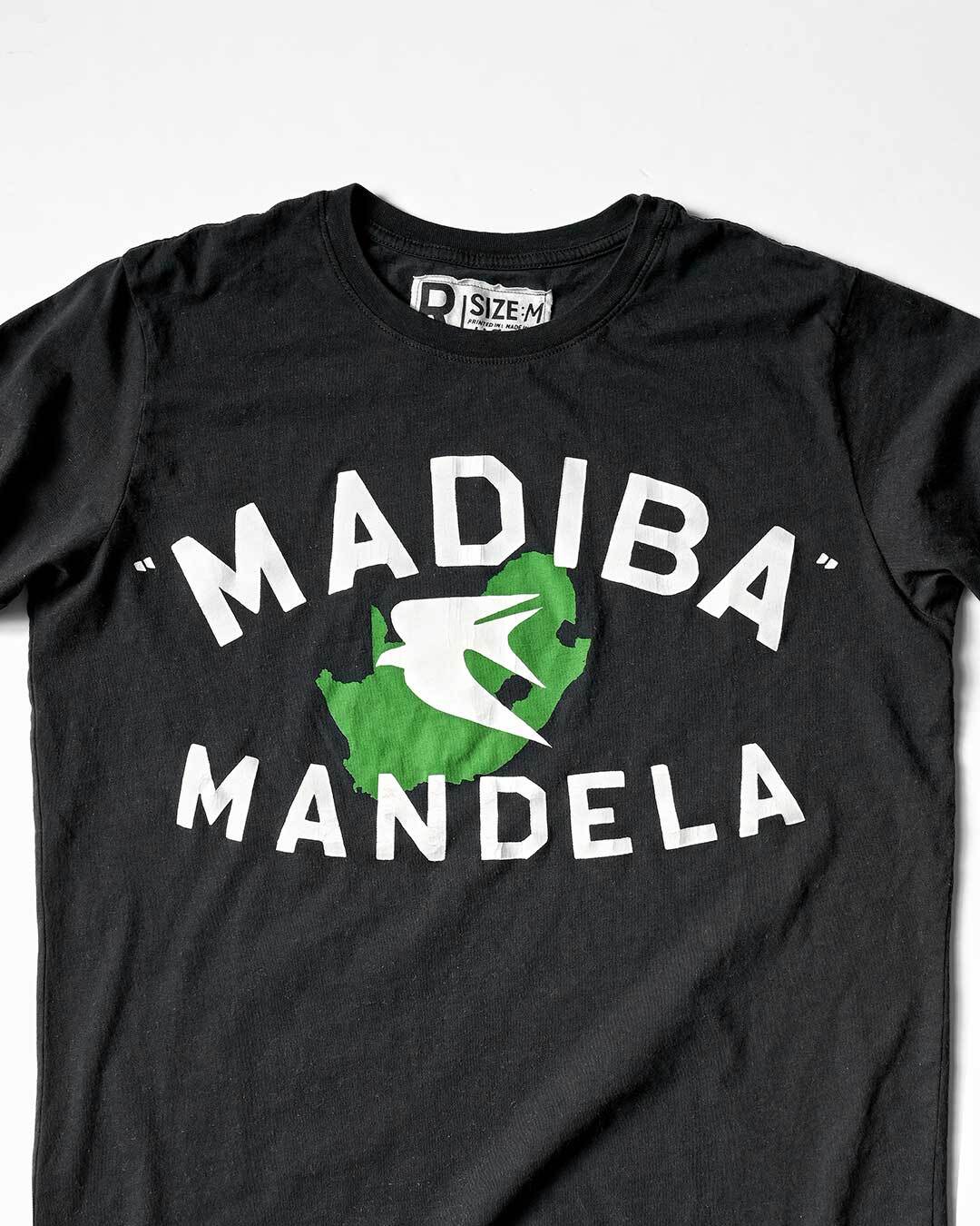 BHT - Mandela 'Madiba' Black Tee - Image 2