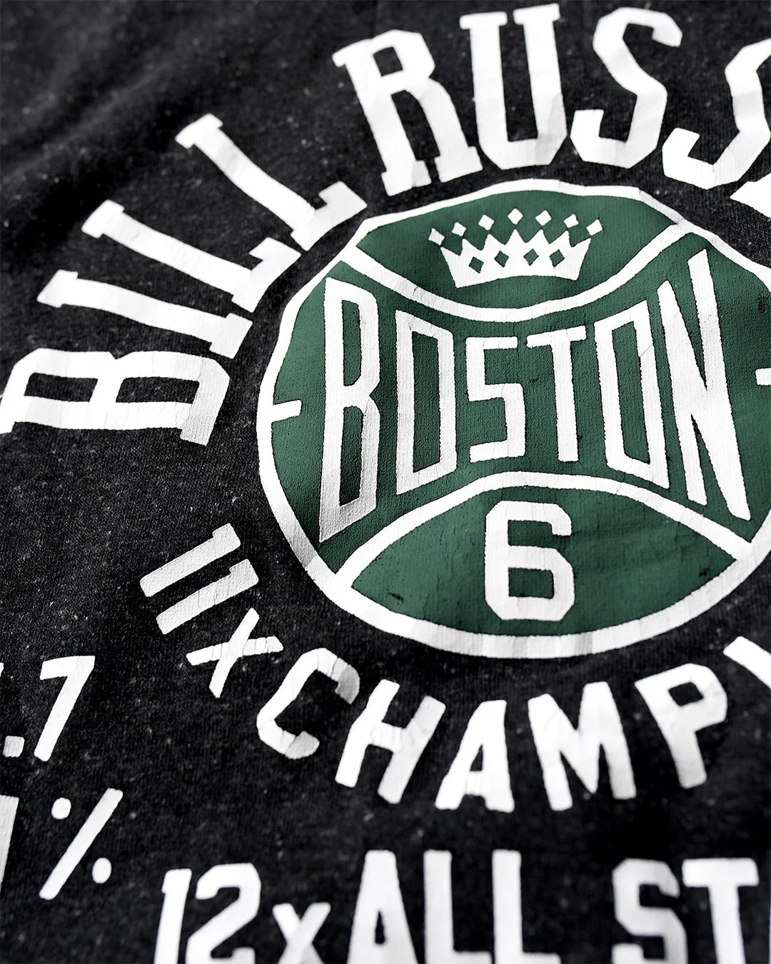 Bill Russell #6 Black Sweatshirt - Image 3