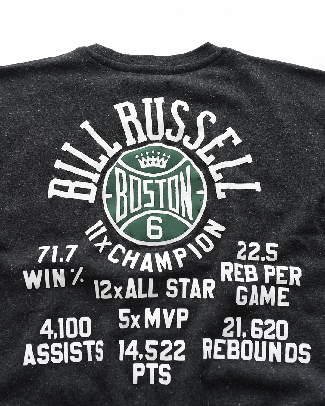 Bill Russell #6 Black Sweatshirt - Image 6