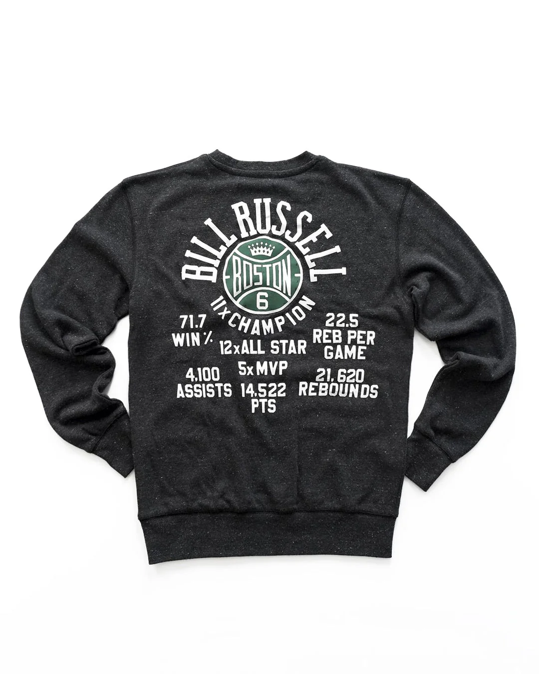 Bill Russell #6 Black Sweatshirt - Image 7