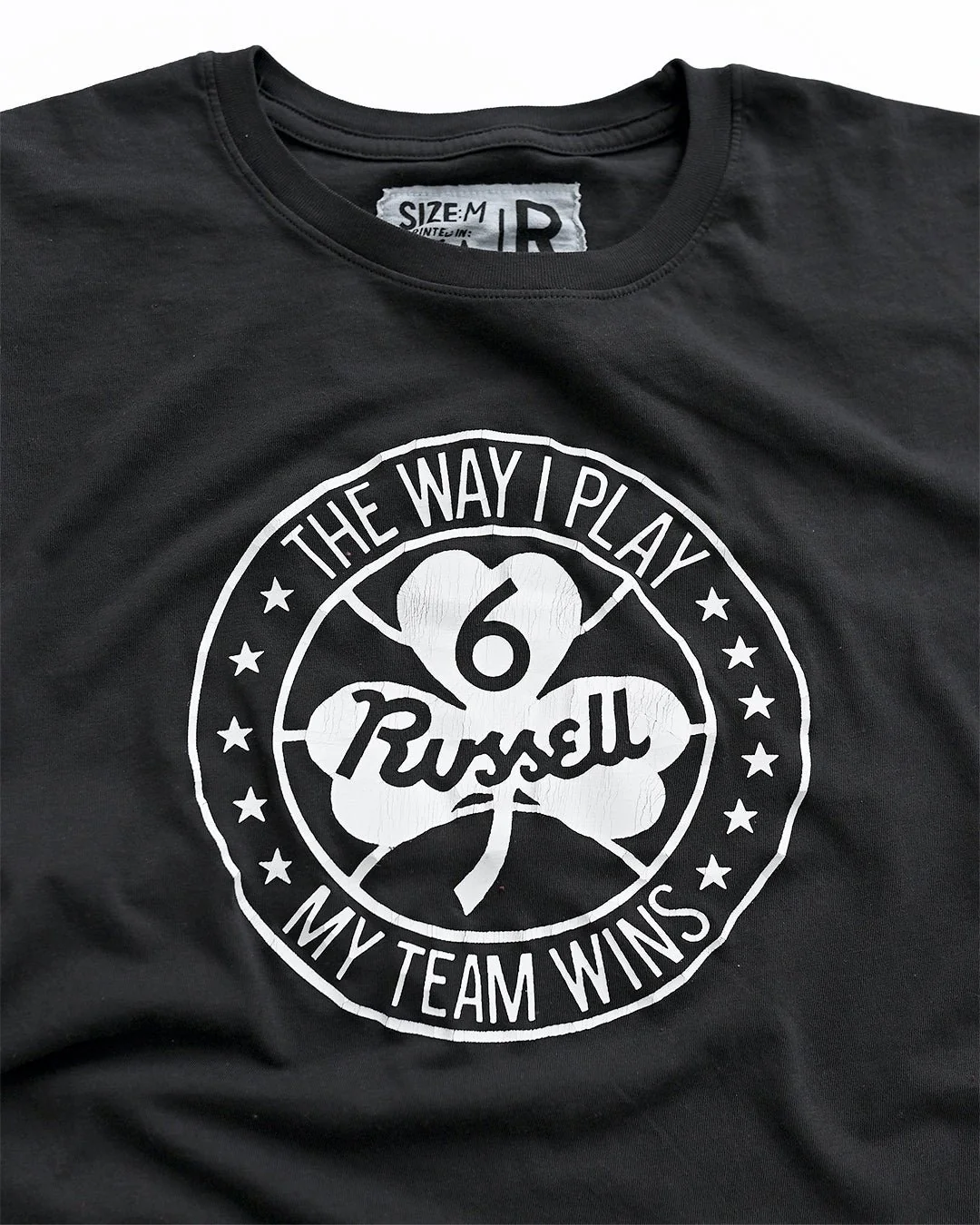 Bill Russell 'The Way I Play' Black Tee - Image 2