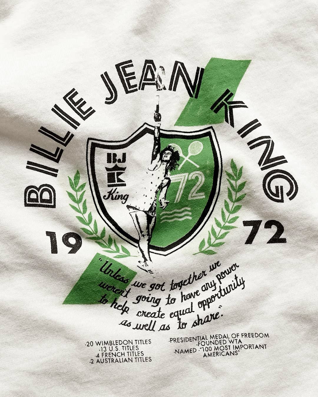 Billie Jean King Creme Women's Tee - Image 3