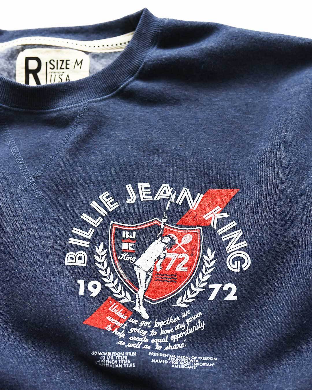 Billie Jean King Navy Sweatshirt - Image 5
