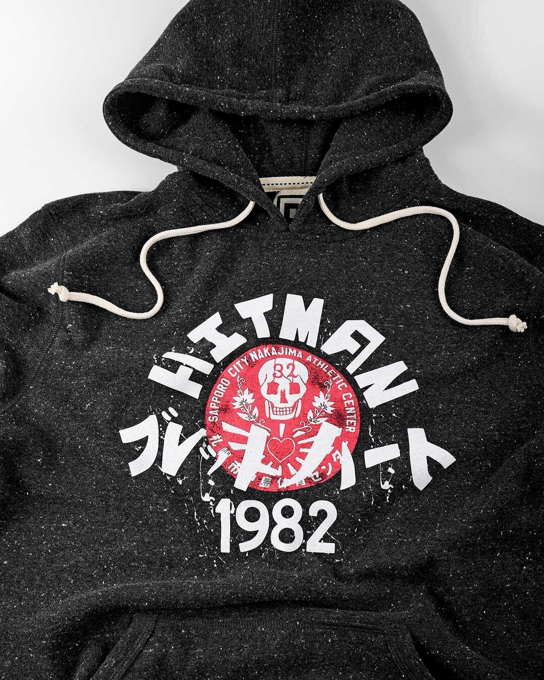 Bret Hart Hitman Japan Black PO Hoody - Image 3