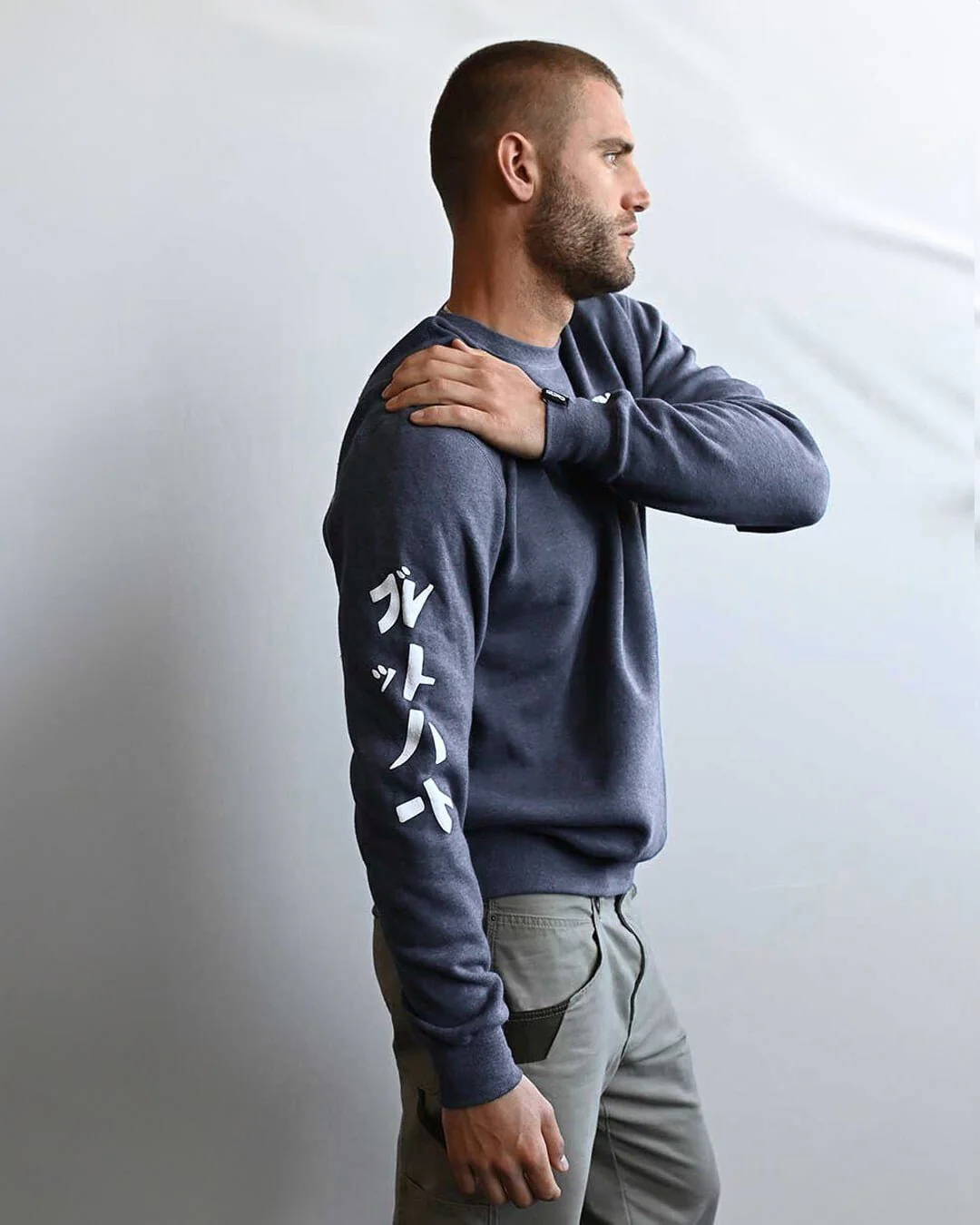 Bret Hart Hitman Japan Navy Sweatshirt - Image 3