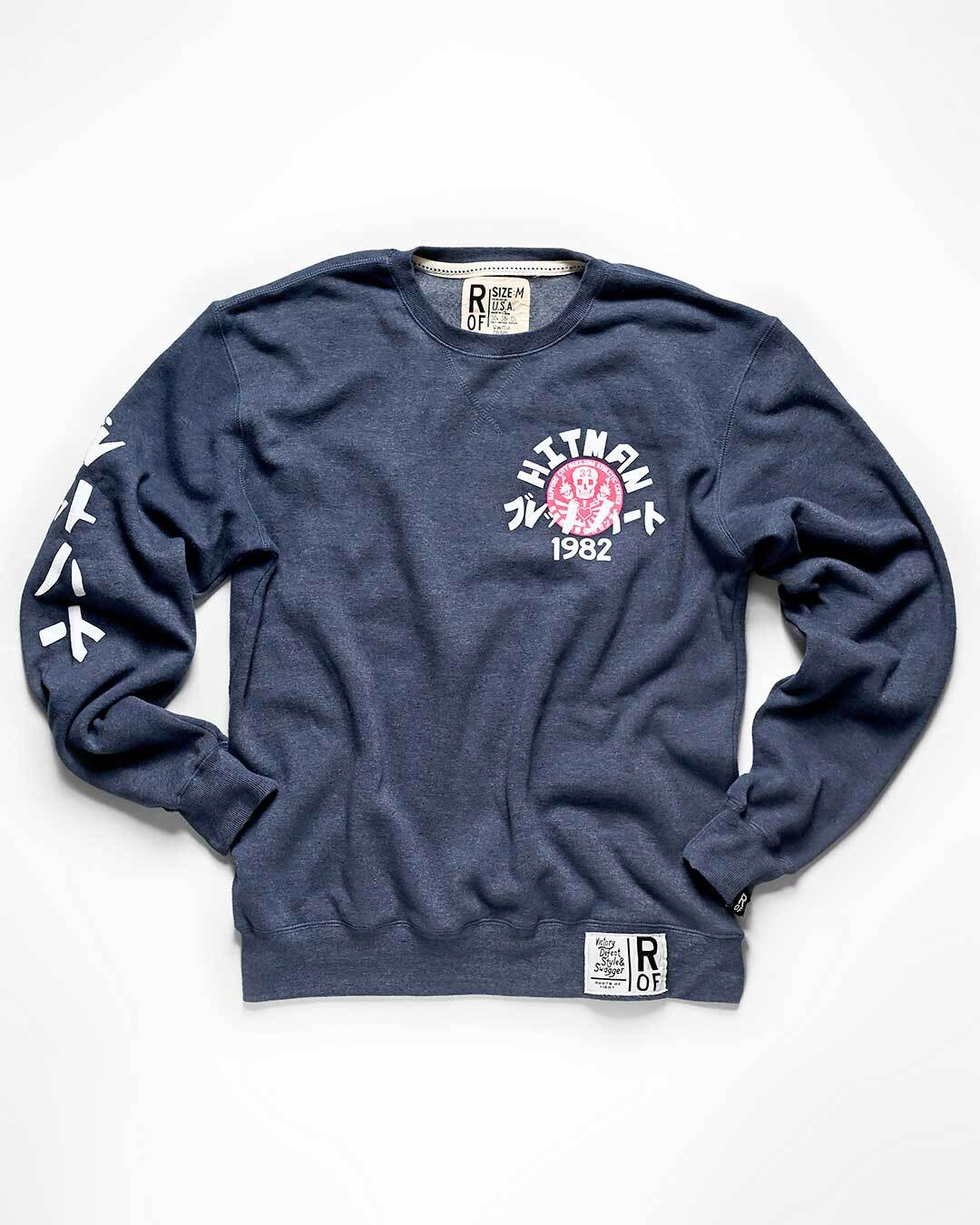 Bret Hart Hitman Japan Navy Sweatshirt - Image 6