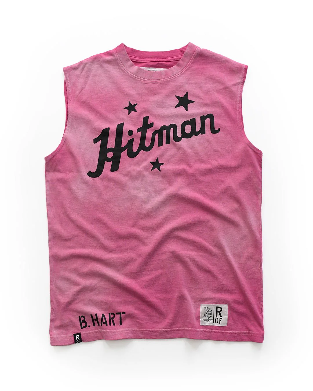 Bret Hart Hitman Pink Muscle Tee - Image 5