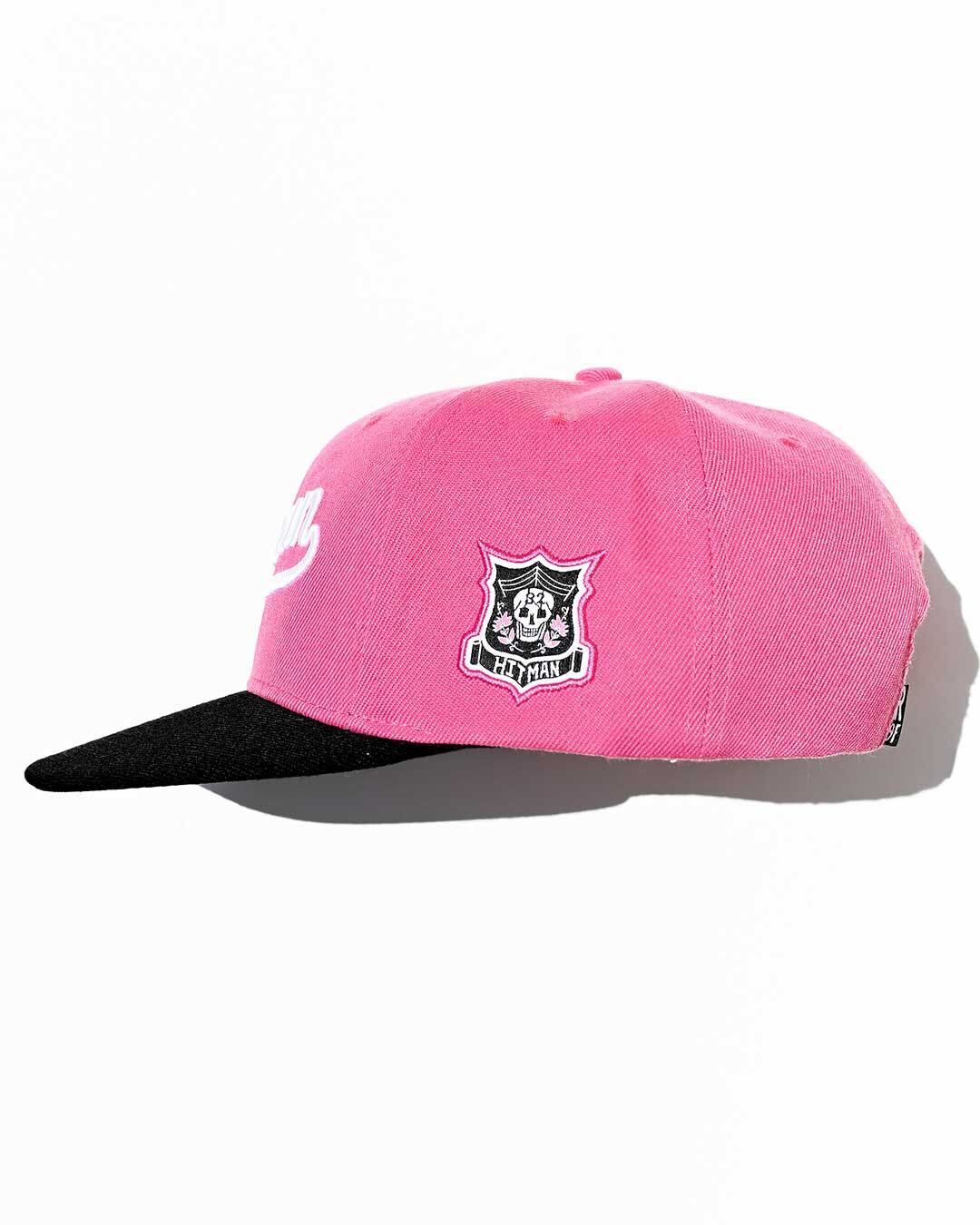 Bret Hart Hitman Pink Snapback Hat - Image 3