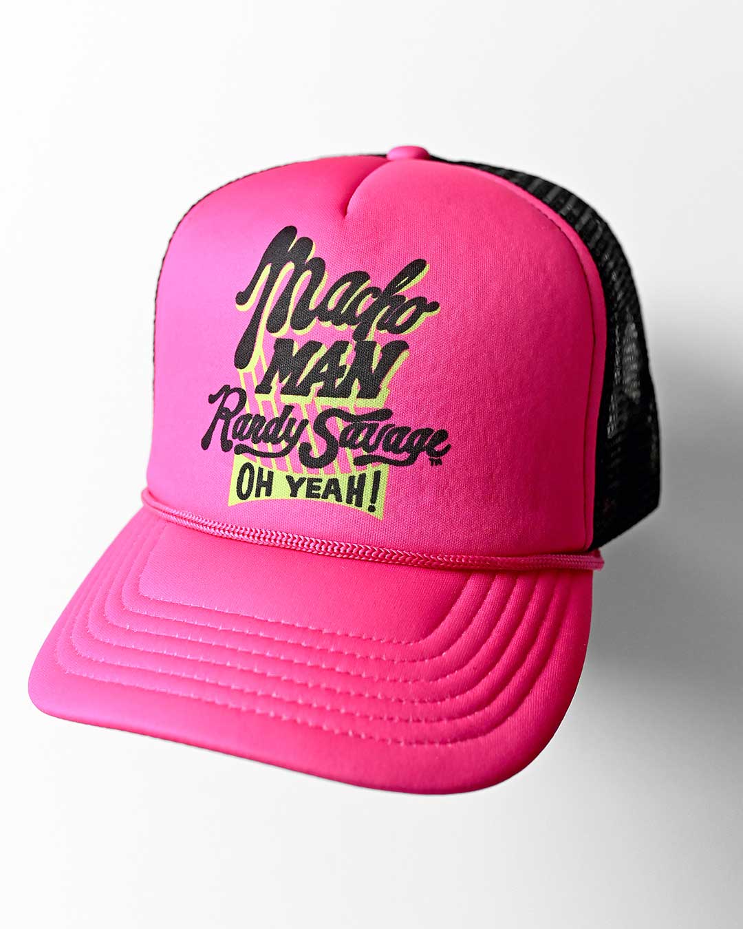Macho Man Randy Savage Pink Trucker Hat - Image 3