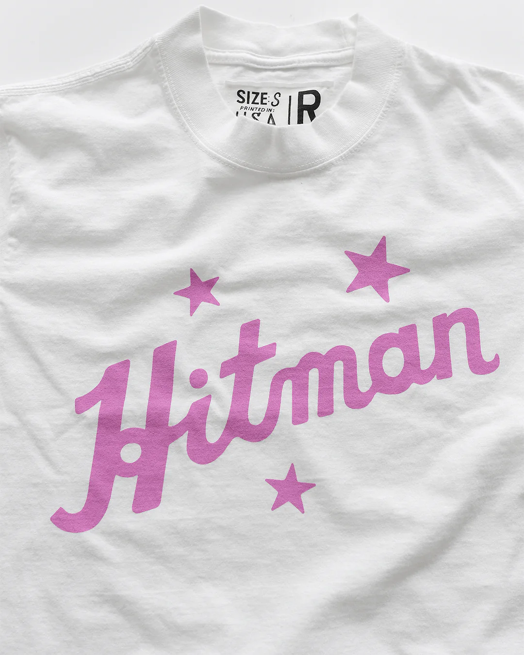 Bret Hart Hitman White Heavyweight Tee - Image 4
