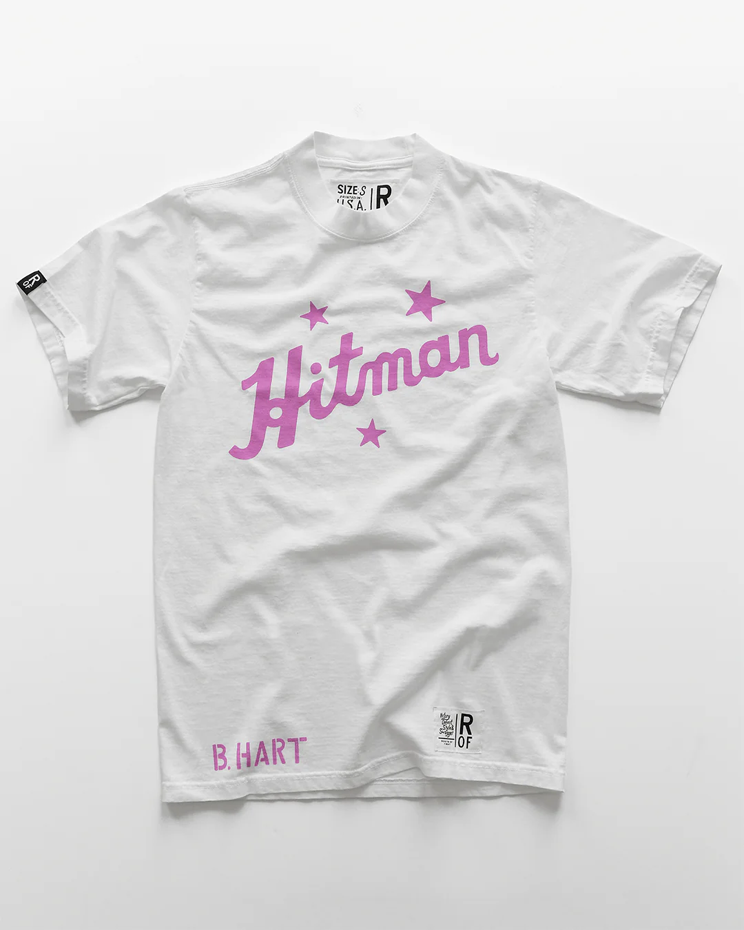 Bret Hart Hitman White Heavyweight Tee - Image 6