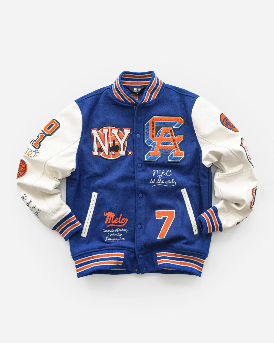 C. Anthony New York Blue Varsity Jacket - Image 15