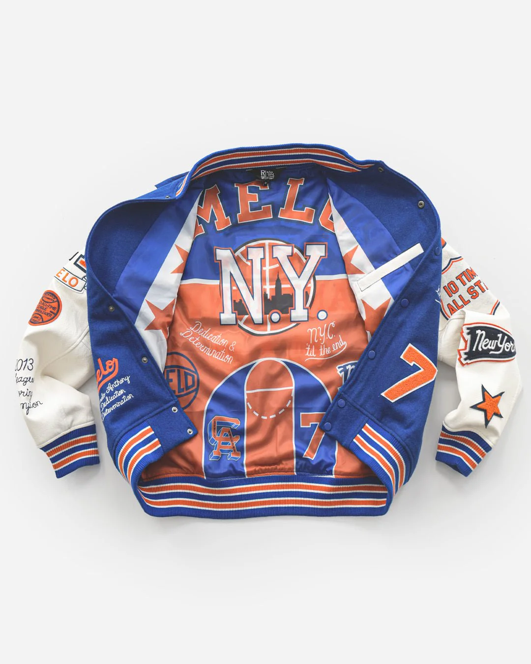 C. Anthony New York Blue Varsity Jacket - Image 4
