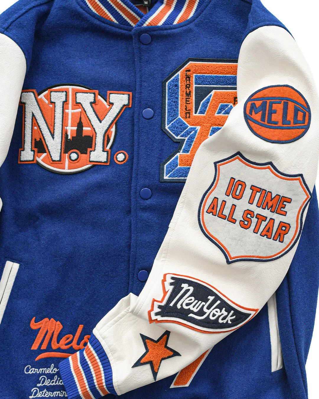C. Anthony New York Blue Varsity Jacket - Image 7