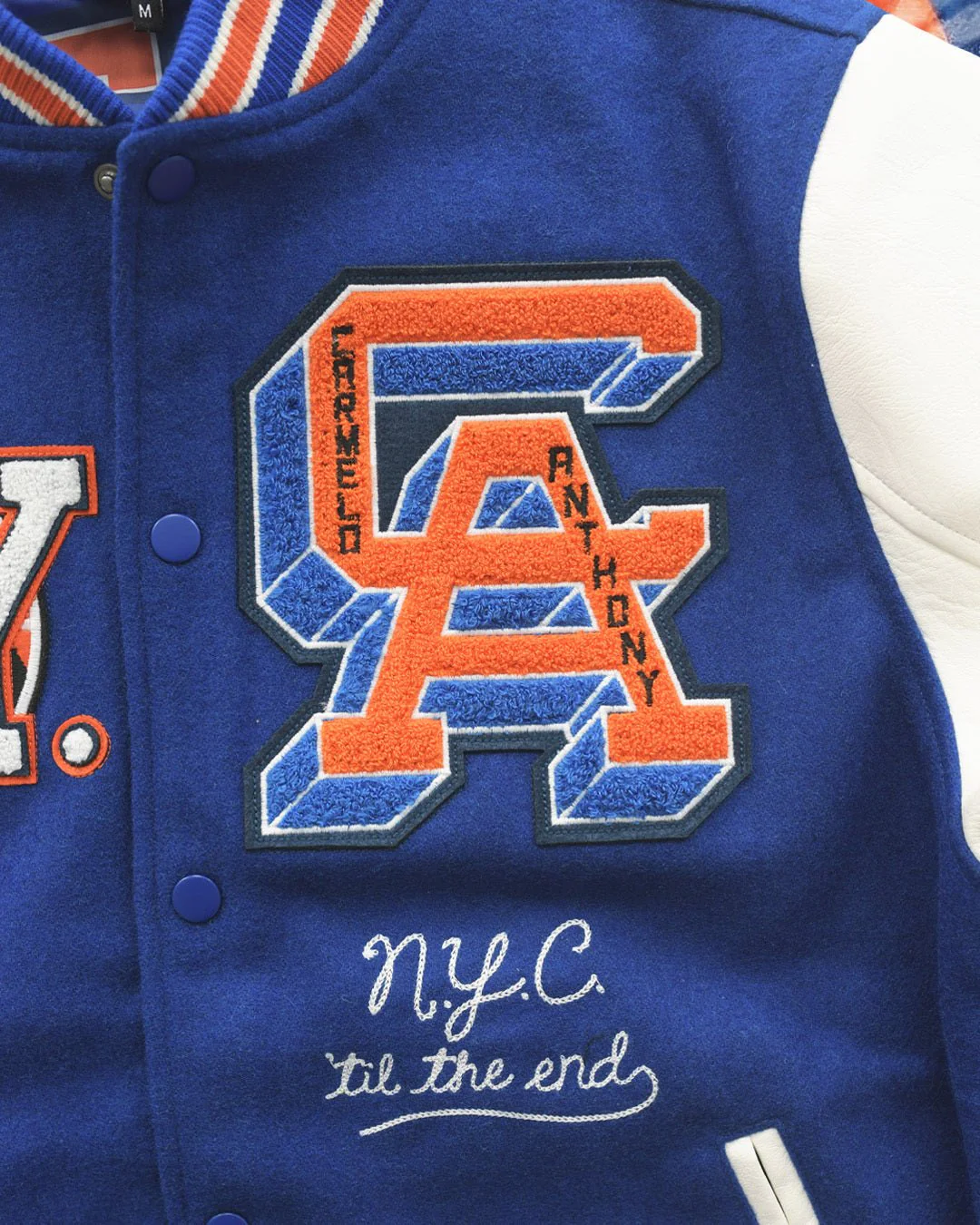 C. Anthony New York Blue Varsity Jacket - Image 8