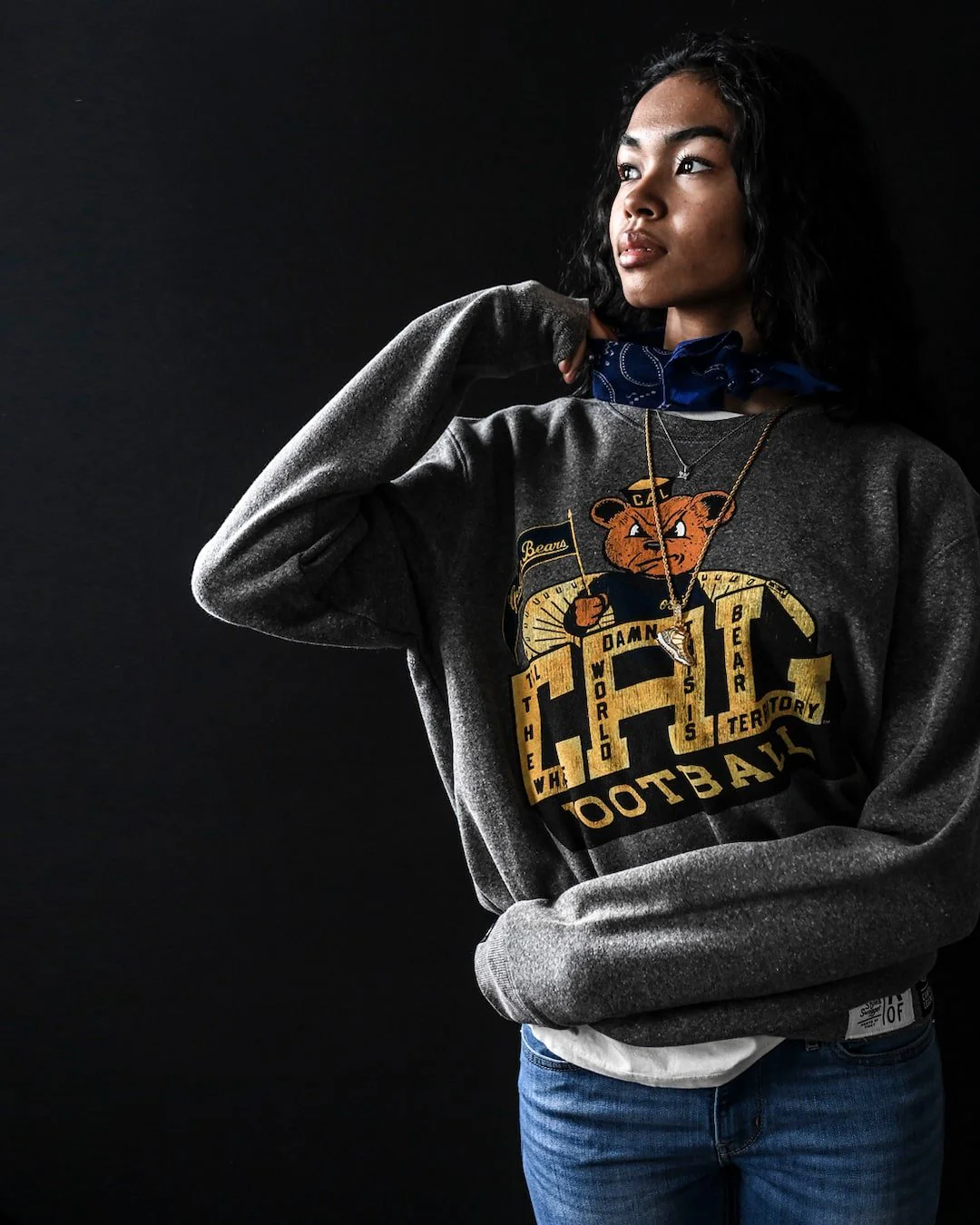CAL - Golden Bears Football Grey Sweatshirt - Image 4