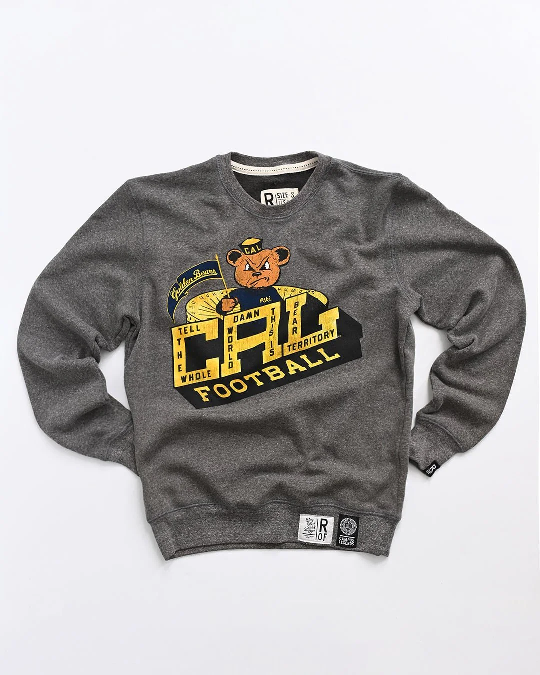 CAL - Golden Bears Football Grey Sweatshirt - Image 6