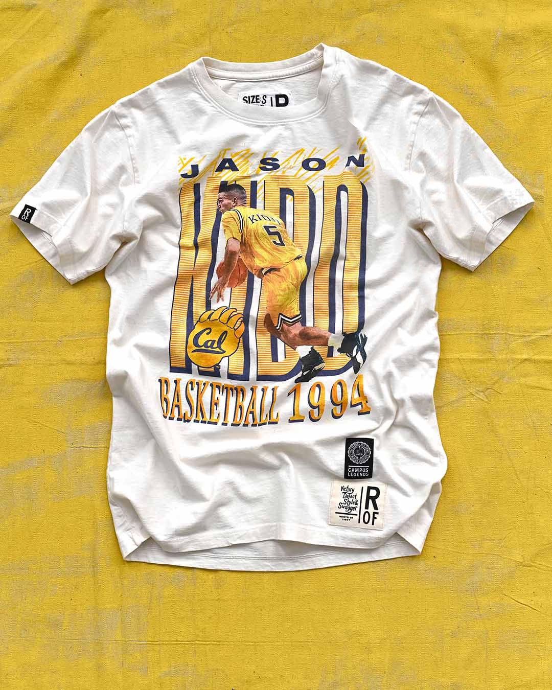 CAL - Jason Kidd '94 Graphic White Tee - Image 2