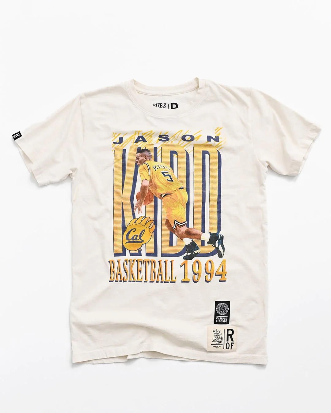 CAL - Jason Kidd '94 Graphic White Tee - Image 5