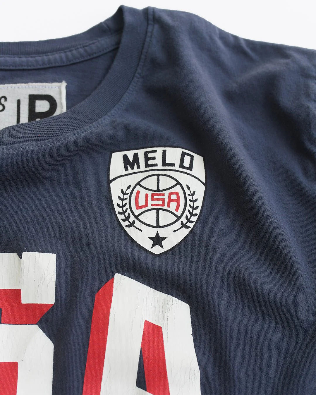 Carmelo Anthony #15 Basketball Navy Tee - Image 3