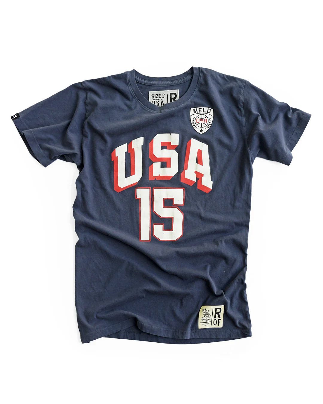 Carmelo Anthony #15 Basketball Navy Tee - Image 8