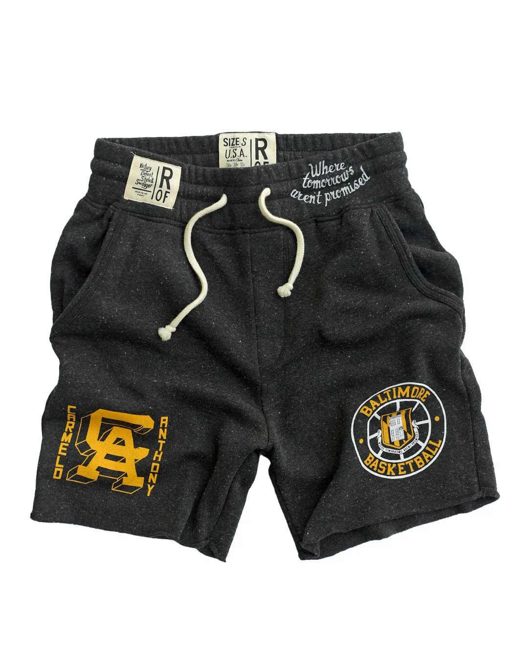 Carmelo Anthony Baltimore Pride Black Shorts - Image 4