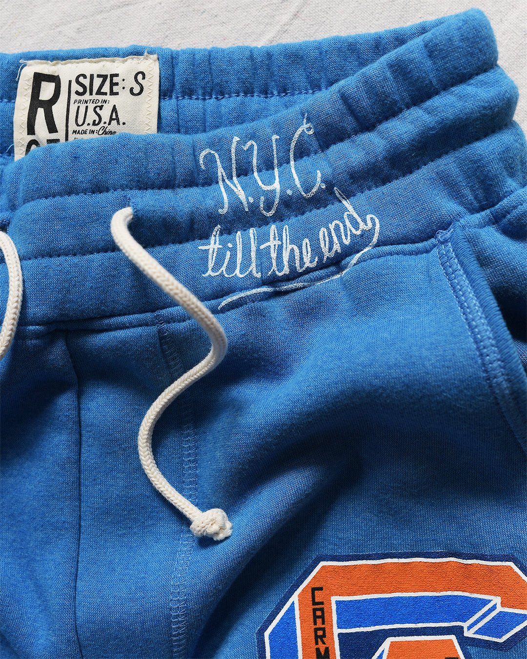 Carmelo Anthony NYC Til the End Blue Sweatpants - Image 3