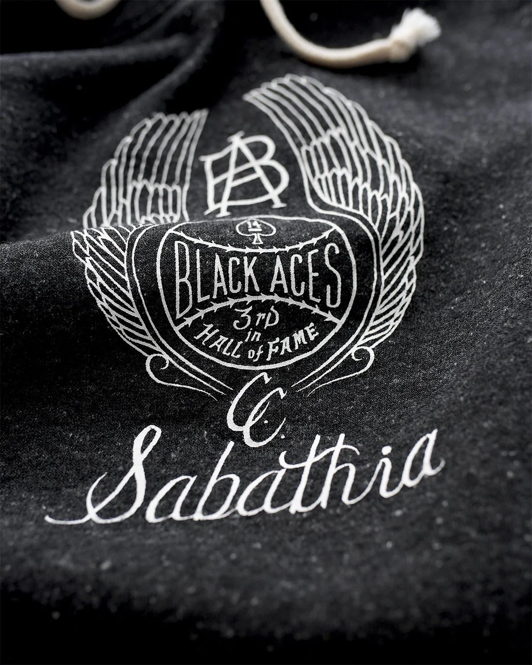 CC Sabathia Black Aces Black PO Hoody - Image 4